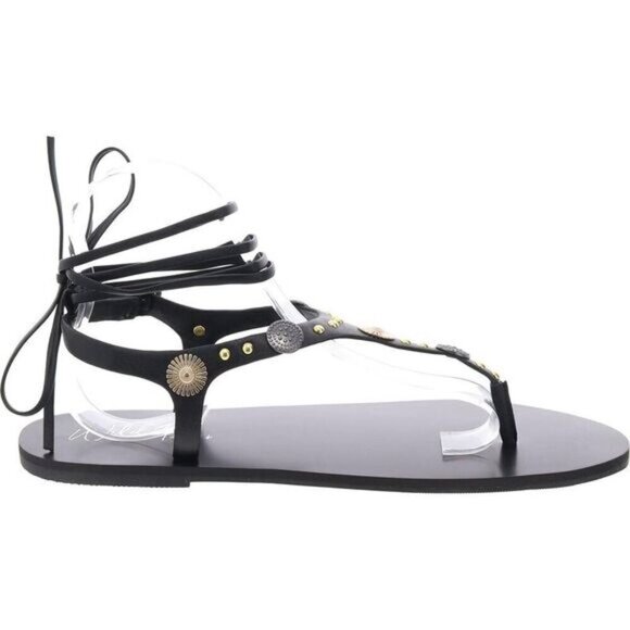 Wild Pair Earheart Black T Strap Sandals Size 10.5 NIB - Picture 2 of 10